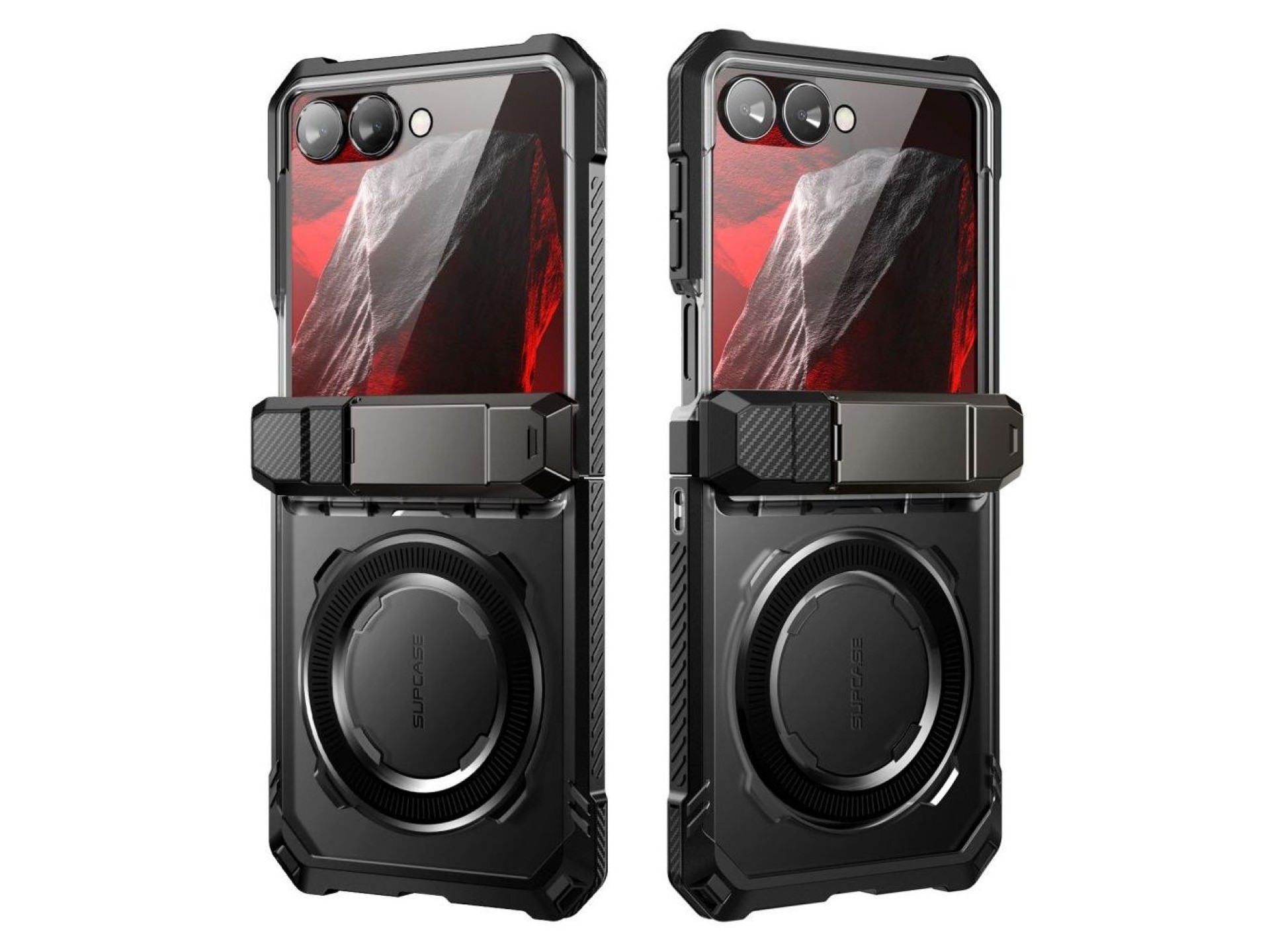 Capa Supcase UB Grip Mag MagSafe para Samsung Galaxy Z Flip 8 - Preta