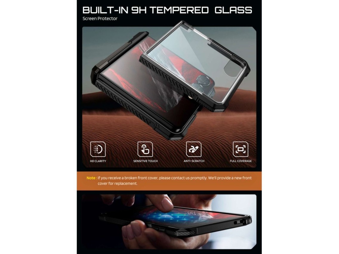Capa Supcase UB Grip Mag MagSafe para Samsung Galaxy Z Flip 8 - Preta