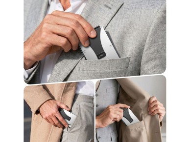 Carteira Tech-Protect Thorn RFID - Prata