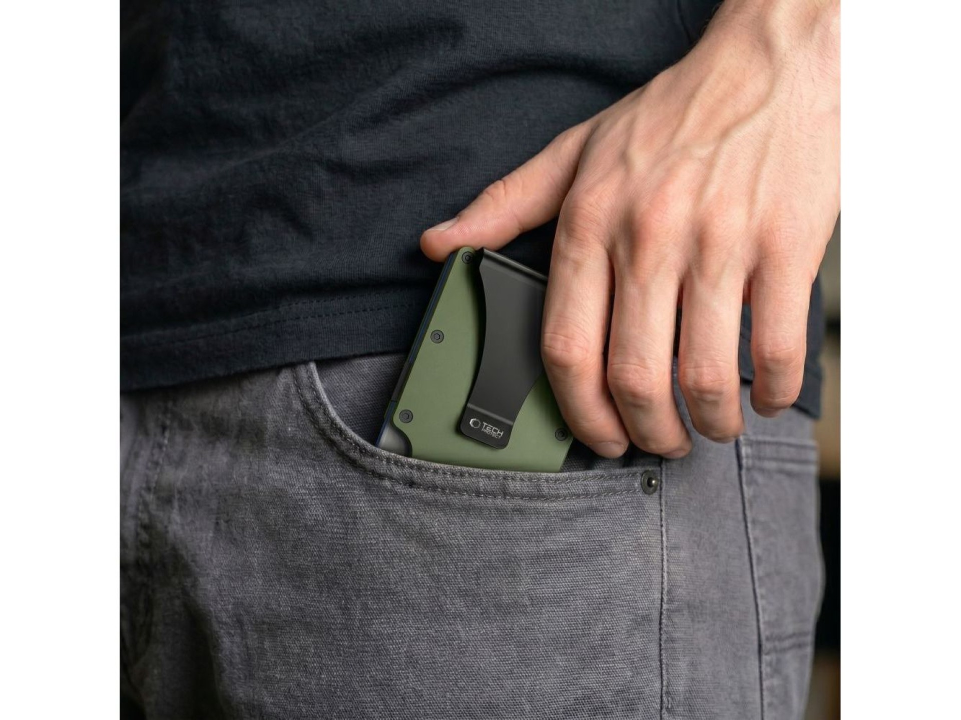 Cartera Tech-Protect Thorn RFID - Verde