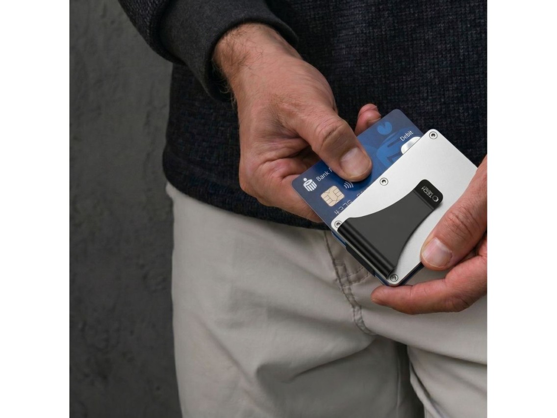 Carteira Tech-Protect Thorn RFID - Prata