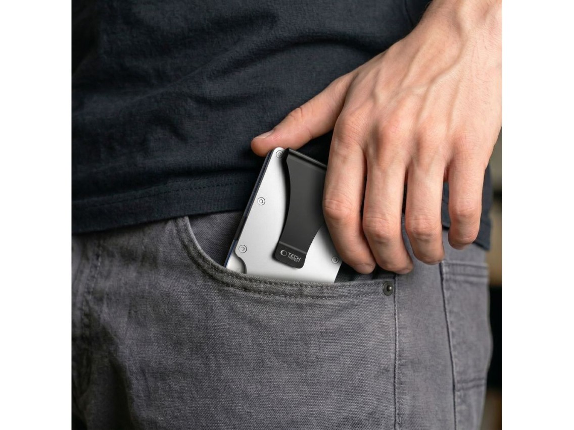 Carteira Tech-Protect Thorn RFID - Prata