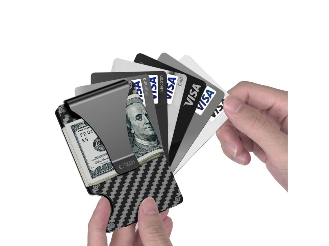 Tech-Protect Thorn RFID Carbon Wallet - Black