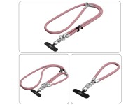 Cordón cruzado para teléfono Tech-Protect C10S (114 cm) + Correa de muñeca (31 cm) - Titanio rosa Cordón cruzado para teléfono Tech-Protect C10S (114 cm) + Correa de muñeca (31 cm) - Titanio rosa