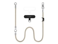 Tech-Protect C10S Crossbody Phone Lanyard (114 cm) + Wrist Strap (31 cm) - Beige Titanium Tech-Protect C10S Crossbody Phone Lanyard (114 cm) + Wrist Strap (31 cm) - Beige Titanium