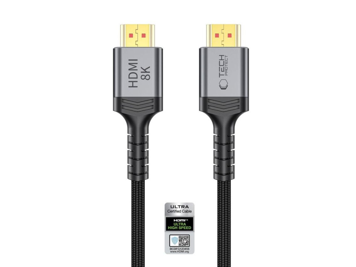 Tech-Protect UltraBoost HDMI 2.1 4K 120HZ / 8K 60HZ cable 100 cm - black