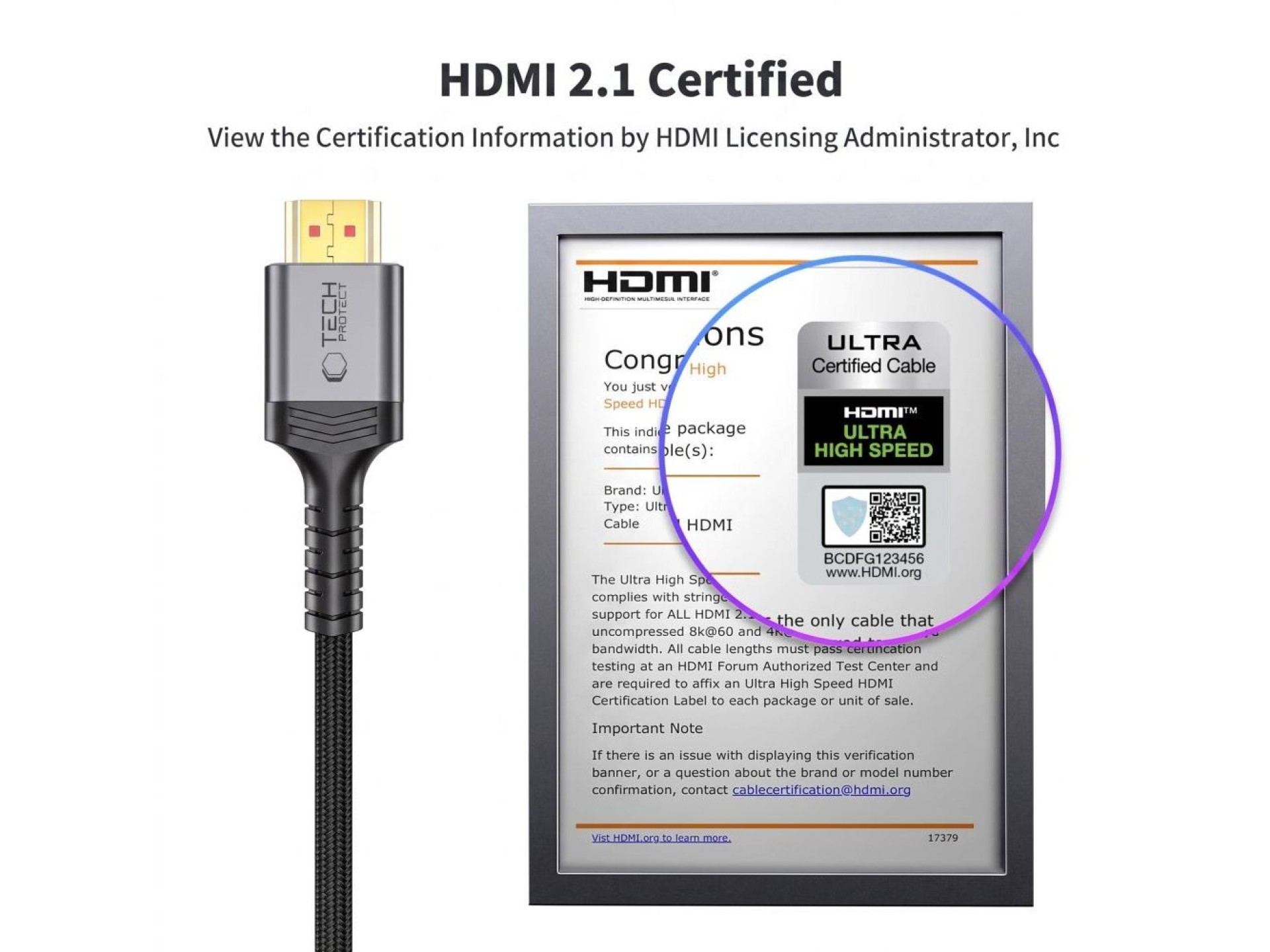 Tech-Protect UltraBoost HDMI 2.1 4K 120HZ / 8K 60HZ cable 300 cm - black