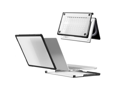 Capa Tech-Protect Velar para MacBook Pro 16" 2021 / 2023 / 2025 / 2026 - Preto Transparente Capa Tech-Protect Velar para MacBook Pro 16" 2021 / 2023 / 2025 / 2026 - Preto Transparente