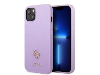 Funda r�gida Guess GUHCP13SPS4MU para iPhone 13 mini de 5,4" en color morado/morado, con carcasa Saf