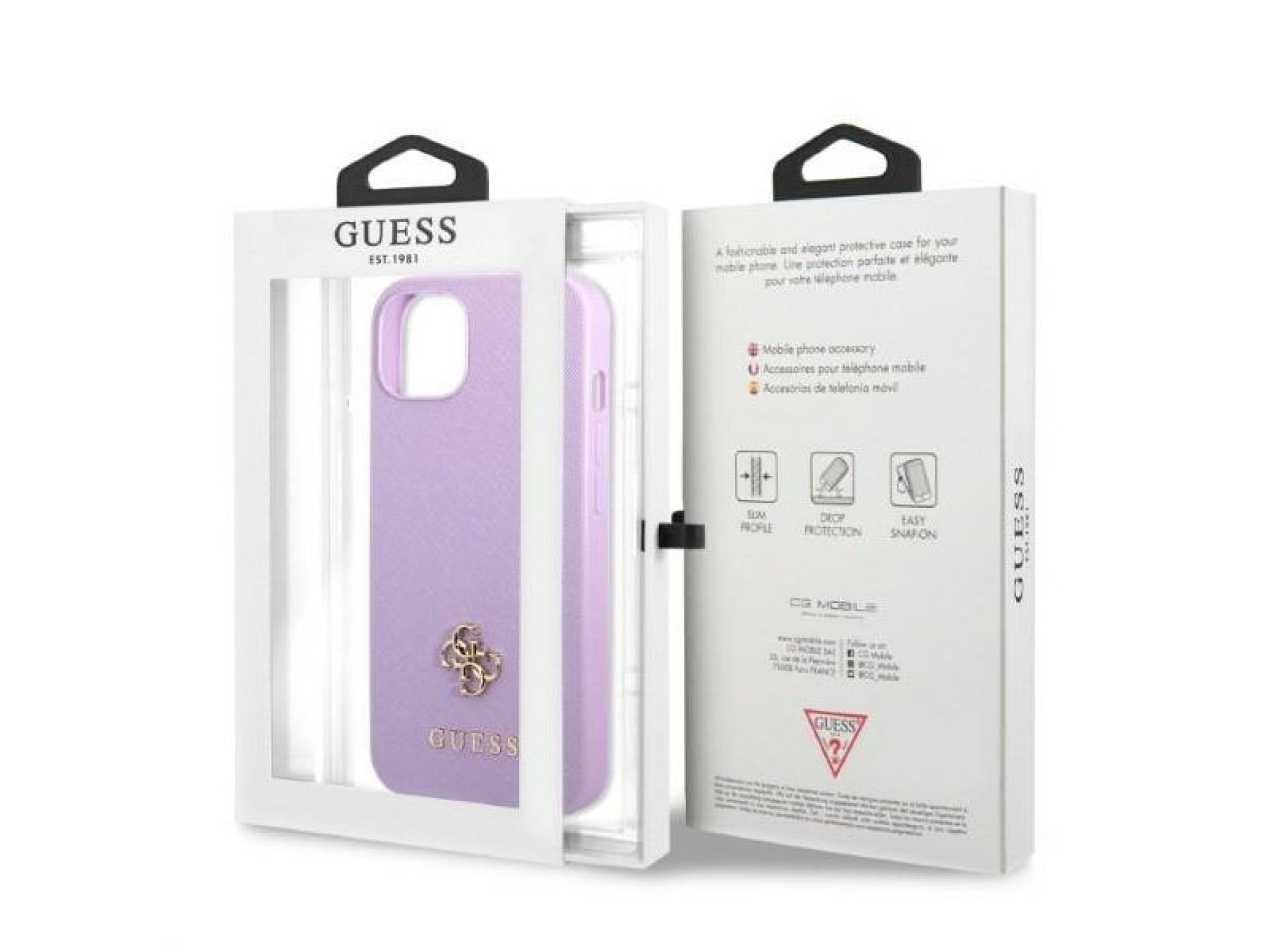 Capa rígida Guess GUHCP13SPS4MU para iPhone 13 mini 5.4