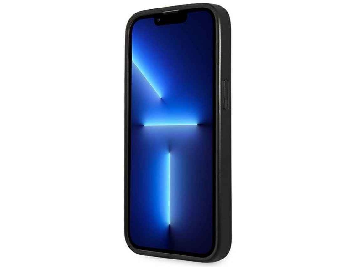 Guess GUHCP14LPSATLK iPhone 14 Pro 6.1" black/black hardcase SaffianoTriangle Logo