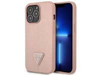 Guess GUHCP14LPSATLP iPhone 14 Pro 6.1 "pink / pink hardcase SaffianoTriangle Logo Guess GUHCP14LPSATLP iPhone 14 Pro 6.1 "pink / pink hardcase SaffianoTriangle Logo