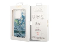 Guess GUHCP14LLFLSN iPhone 14 Pro 6.1" green/green hardcase Flower Liquid Glitter Guess GUHCP14LLFLSN iPhone 14 Pro 6.1" green/green hardcase Flower Liquid Glitter