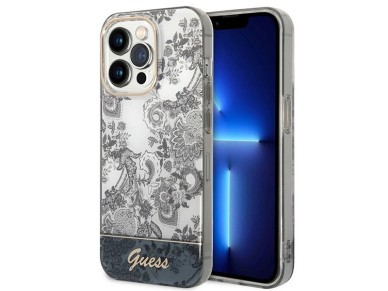 Guess GUHCP14LHGPLHG iPhone 14 Pro 6.1" grey/grey hardcase Porcelain Collection Guess GUHCP14LHGPLHG iPhone 14 Pro 6.1" grey/grey hardcase Porcelain Collection