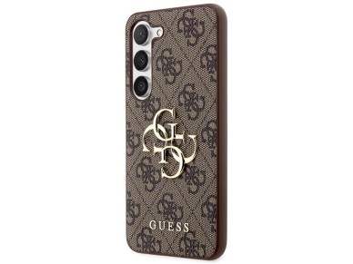 Guess GUHCS23S4GMGBR S23 S911 brown/brown hardcase 4G Big Metal Logo Guess GUHCS23S4GMGBR S23 S911 brown/brown hardcase 4G Big Metal Logo