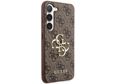 Guess GUHCS23S4GMGBR S23 S911 brown/brown hardcase 4G Big Metal Logo Guess GUHCS23S4GMGBR S23 S911 brown/brown hardcase 4G Big Metal Logo
