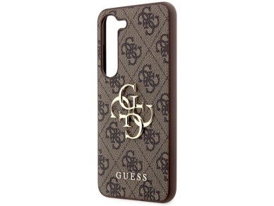 Guess GUHCS23S4GMGBR S23 S911 brown/brown hardcase 4G Big Metal Logo Guess GUHCS23S4GMGBR S23 S911 brown/brown hardcase 4G Big Metal Logo
