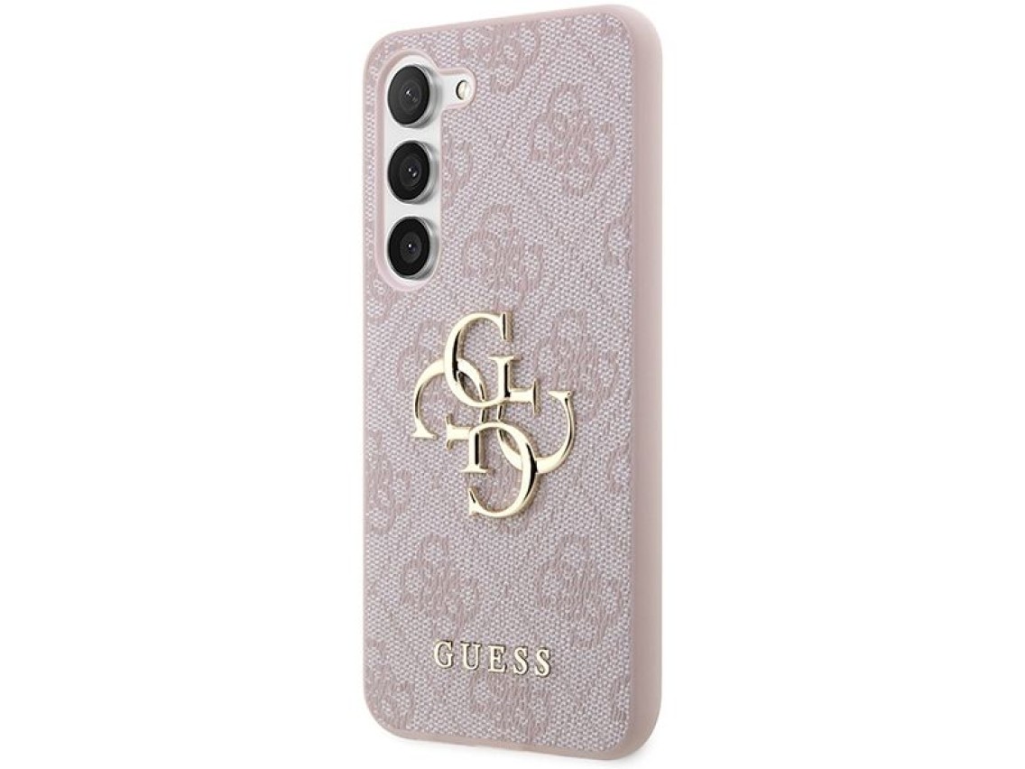 Guess GUHCS23S4GMGPI S23 S911 pink/pink hardcase 4G Big Metal Logo
