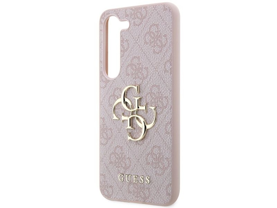 Guess GUHCS23S4GMGPI S23 S911 pink/pink hardcase 4G Big Metal Logo