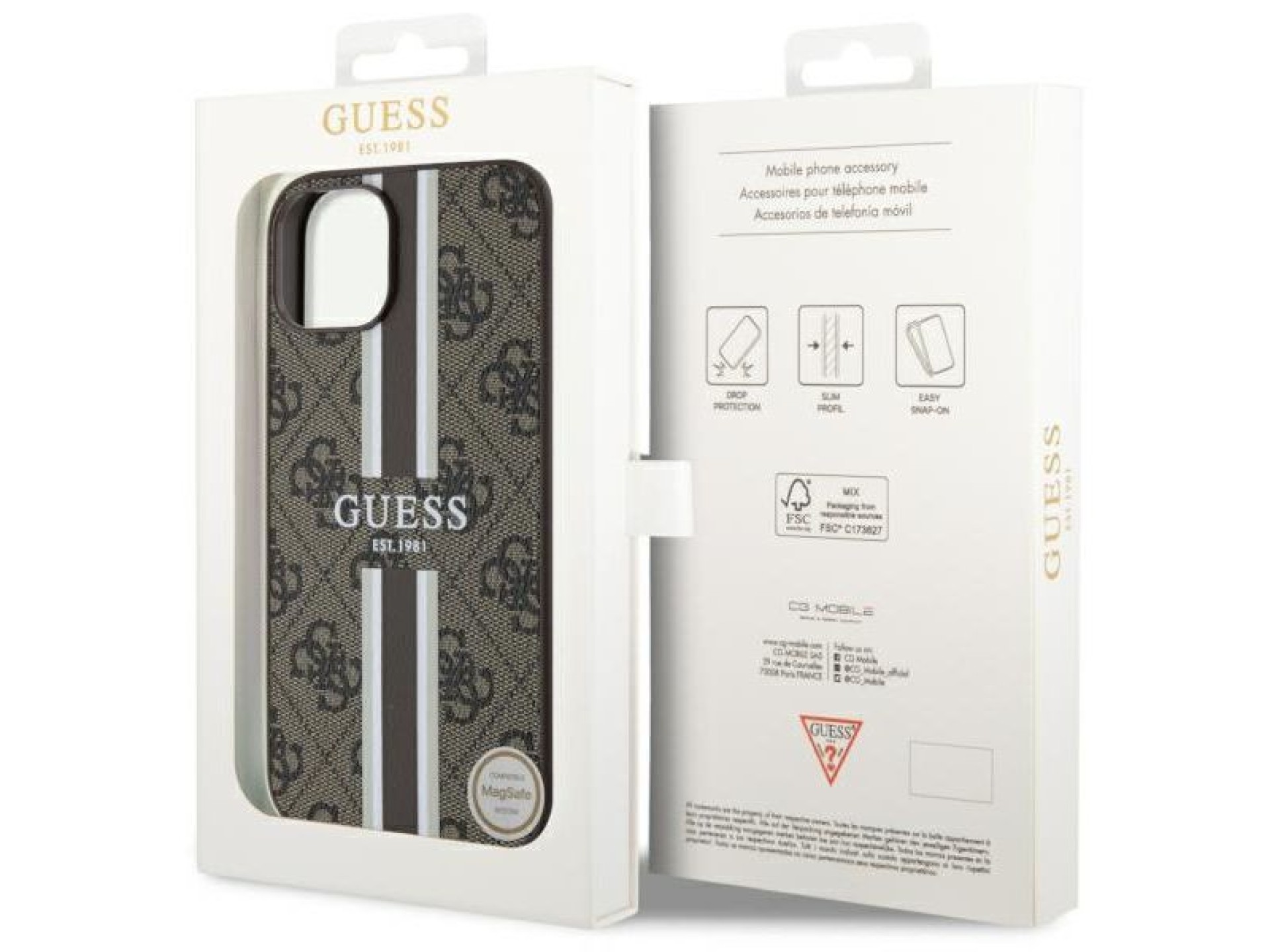 Capa rígida Guess GUHMP14MP4RPSW para iPhone 14 Plus 6.7