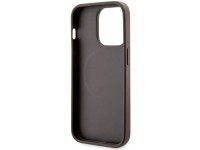 Capa rígida Guess GUHMP14LP4RPSW para iPhone 14 Pro de 6,1" marrom/marrom com listras impressas, com Capa rígida Guess GUHMP14LP4RPSW para iPhone 14 Pro de 6,1" marrom/marrom com listras impressas, com