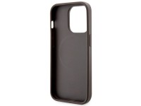 Capa rígida Guess GUHMP14XP4RPSW para iPhone 14 Pro Max 6.7" marrom/marrom com listras impressas, co Capa rígida Guess GUHMP14XP4RPSW para iPhone 14 Pro Max 6.7" marrom/marrom com listras impressas, co