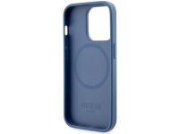 Capa rígida Guess GUHMP14LP4RPSB para iPhone 14 Pro 6.1" azul/azul com listras impressas, compatível Capa rígida Guess GUHMP14LP4RPSB para iPhone 14 Pro 6.1" azul/azul com listras impressas, compatível