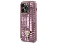 Guess GUHCP14LHDGTPP iPhone 14 Pro 6.1" pink/pink hardcase Rhinestone Triangle