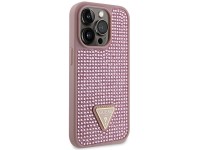 Guess GUHCP14LHDGTPP iPhone 14 Pro 6.1" pink/pink hardcase Rhinestone Triangle