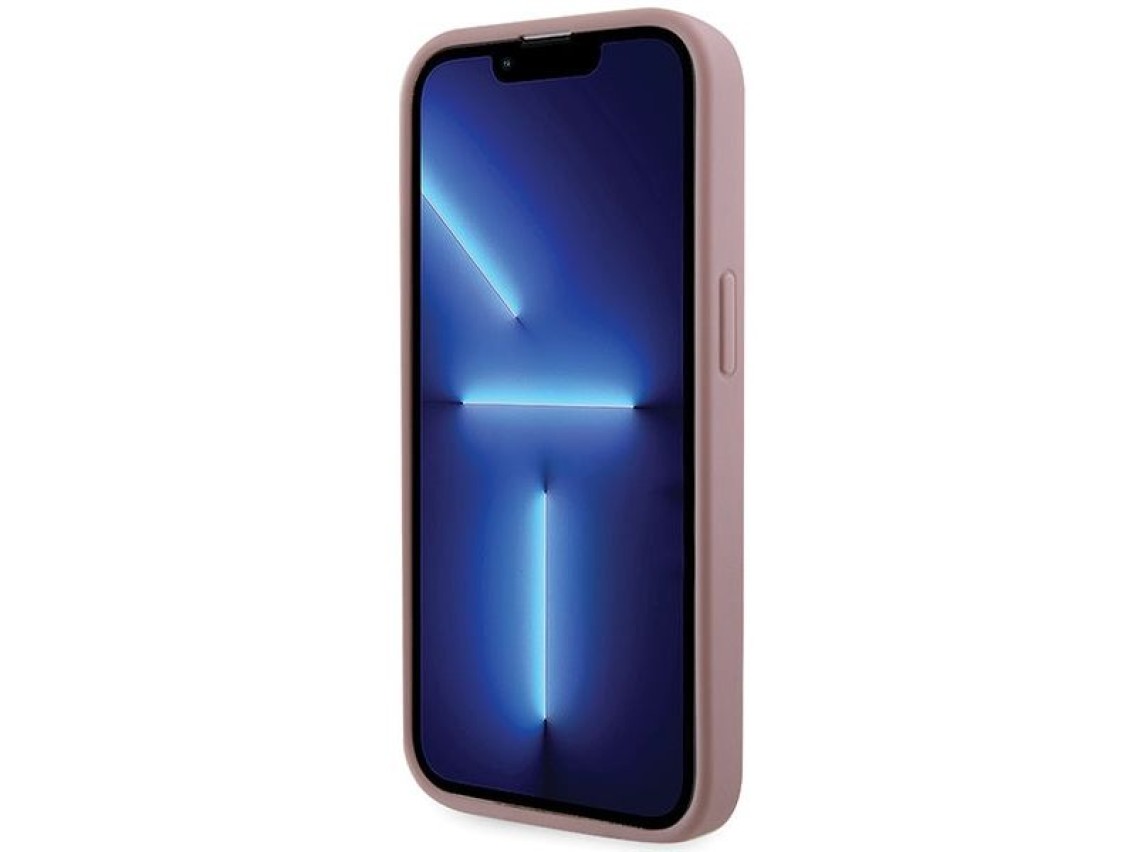 Guess GUHCP14LHDGTPP iPhone 14 Pro 6.1" pink/pink hardcase Rhinestone Triangle