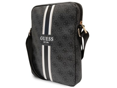 Bolso Guess GUTB10P4RPSK de 10" negro/negro con rayas 4G para tablet