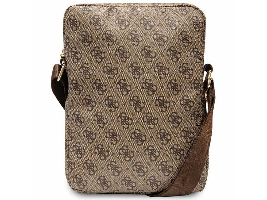 Bolsa Guess Bag GUTB10P4RPSW para tablet de 10 polegadas com listras marrons 4G