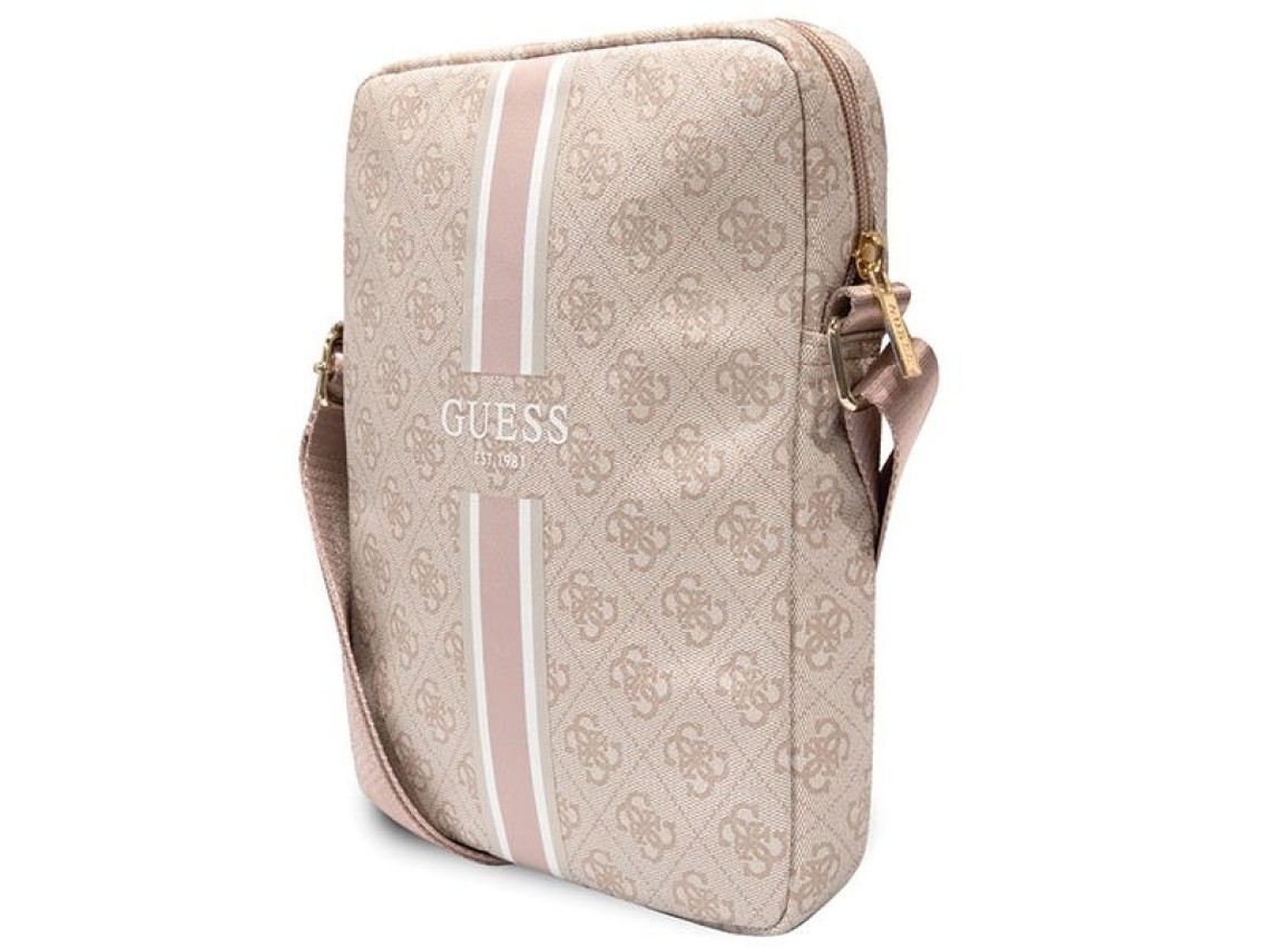 Bolso Guess GUTB10P4RPSP de 10" rosa/rosa con rayas para tablet 4G