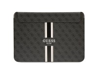 Capa Guess 4G com estampa de listras para laptop de 14" - preta Capa Guess 4G com estampa de listras para laptop de 14" - preta
