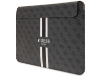 Capa Guess 4G com estampa de listras para laptop de 14" - preta Capa Guess 4G com estampa de listras para laptop de 14" - preta