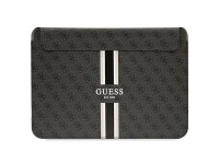 Capa Guess 4G com estampa de listras para laptop de 16" - preta Capa Guess 4G com estampa de listras para laptop de 16" - preta