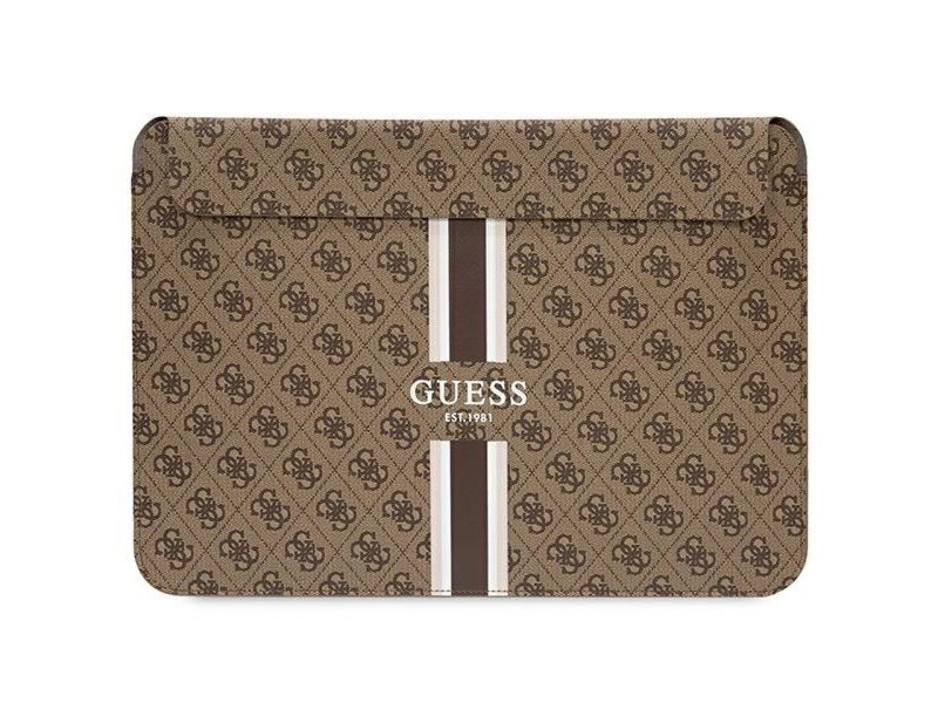 Capa Guess 4G com estampa de listras para laptop de 14