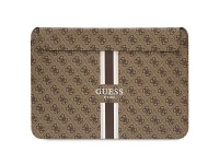 Capa Guess 4G com estampa de listras para laptop de 14" - marrom Capa Guess 4G com estampa de listras para laptop de 14" - marrom