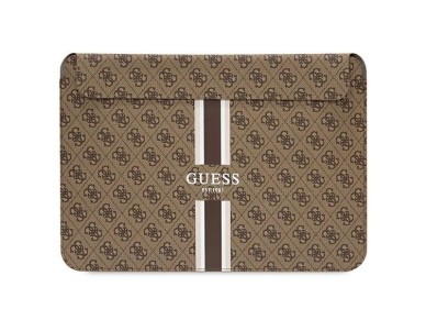 Funda Guess 4G con estampado de rayas para portátil de 14" - marrón Funda Guess 4G con estampado de rayas para portátil de 14" - marrón