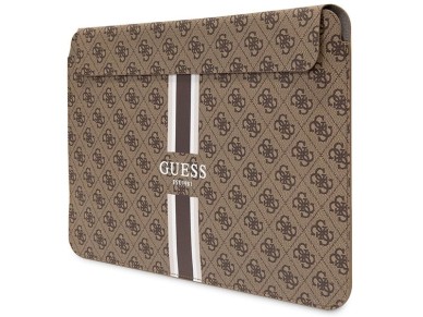 Funda Guess 4G con estampado de rayas para portátil de 14" - marrón Funda Guess 4G con estampado de rayas para portátil de 14" - marrón