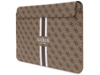 Capa Guess 4G com estampa de listras para laptop de 14" - marrom Capa Guess 4G com estampa de listras para laptop de 14" - marrom