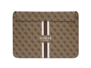 Funda Guess 4G con estampado de rayas para portátil de 16" - marrón Funda Guess 4G con estampado de rayas para portátil de 16" - marrón
