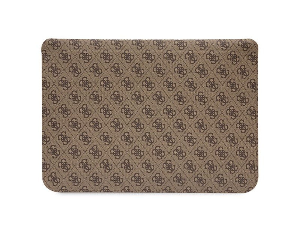 Guess 4G Printed Stripes cover for a 16" laptop - brown