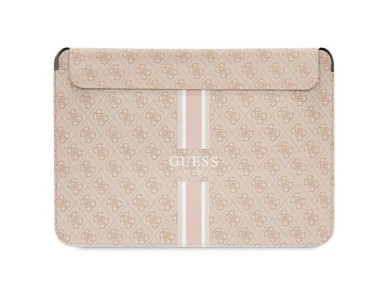 Guess 4G Printed Stripes cover for a 14" laptop - pink Guess 4G Printed Stripes cover for a 14" laptop - pink