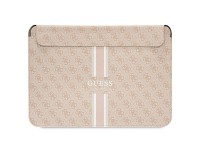 Capa Guess 4G com estampa de listras para laptop de 16" - rosa Capa Guess 4G com estampa de listras para laptop de 16" - rosa