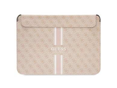 Funda Guess 4G con estampado de rayas para portátil de 16" - rosa Funda Guess 4G con estampado de rayas para portátil de 16" - rosa