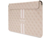 Capa Guess 4G com estampa de listras para laptop de 16" - rosa Capa Guess 4G com estampa de listras para laptop de 16" - rosa