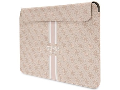 Funda Guess 4G con estampado de rayas para portátil de 16" - rosa Funda Guess 4G con estampado de rayas para portátil de 16" - rosa