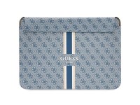 Capa Guess 4G com estampa de listras para laptop de 14" - azul Capa Guess 4G com estampa de listras para laptop de 14" - azul