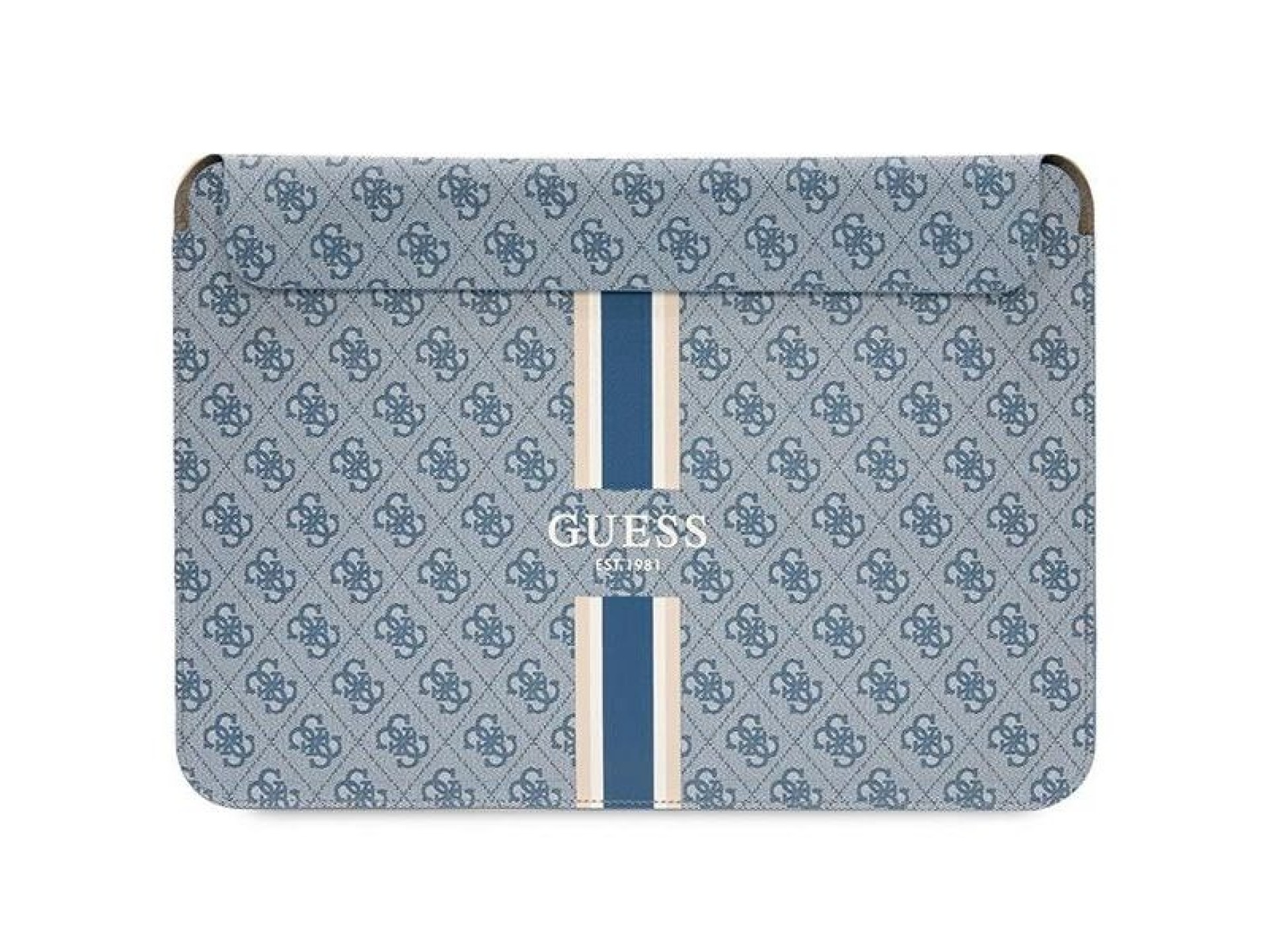 Capa Guess 4G com estampa de listras para laptop de 14